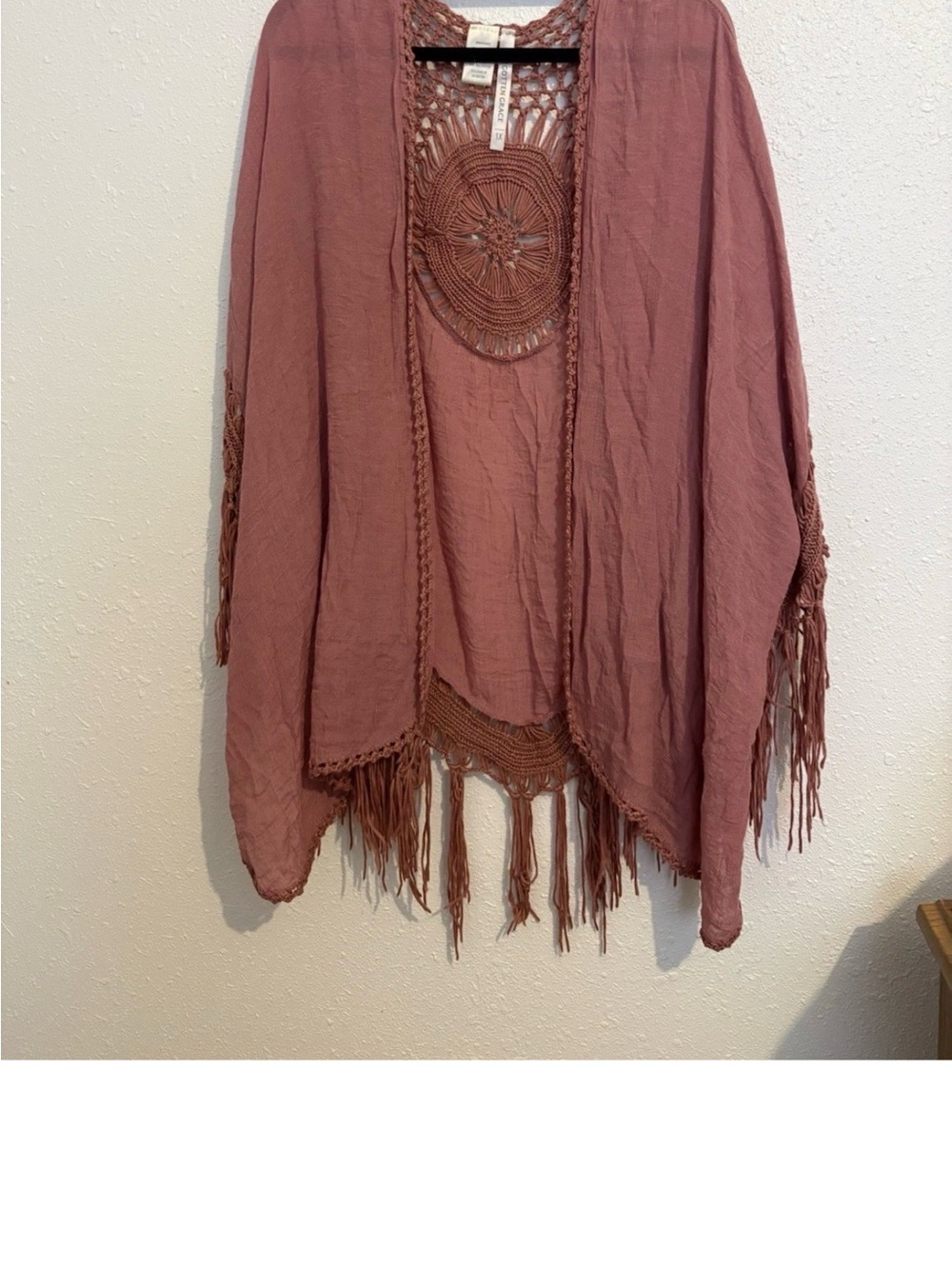 Forgotten Grace Dusty Pink, Festival, Kimono One Size-1X #1213CL - Picture 4 of 6